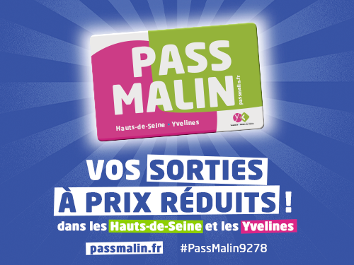 Le Pass Malin Hauts-de-Seine-Yvelines, des réductions toute l'année